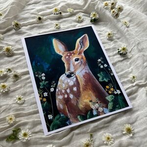 “The Fawn” 8x10 Fine Art Print by Emma Walters~ The Wildflower Company